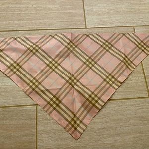 Burberry 100 Silk Pink Triangle Scarf
